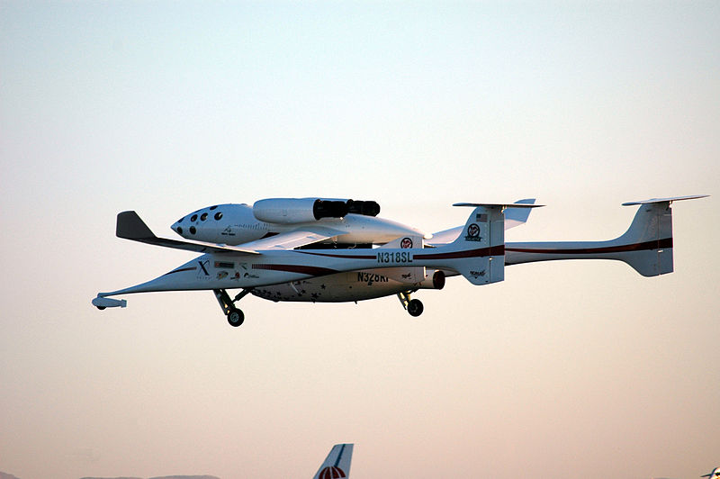 SpaceShipOne at takeoff