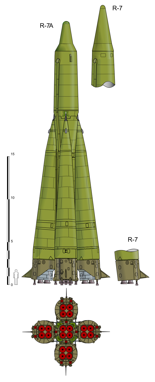 The Soviet R-7 rocket